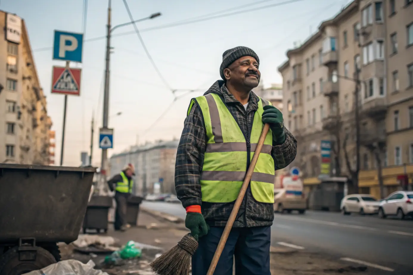 Индиец отказался от IT ради работы дворником в России