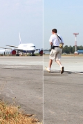 В аэропорту Домодедово молодой человек чуть не попал под самолет