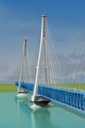 В Якутии построили половину моста через реку